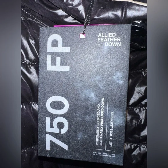 Women's Shiny Black Puffer Jacket - Picture 3 of 5